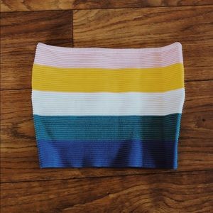 Striped tube top